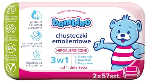 Bambino Baby Wipes duopack 2x63pcs.