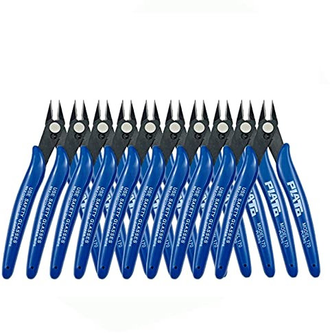 Cortador de alambre, cortador de Cable eléctrico de precisión artesanal, alicates de corte lateral, alicates corte diagonales, alicates de corte herramienta para fabricación joyería casera (10 PCS)