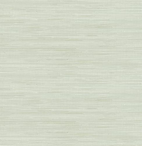 NuWallpaper x Society Social Green Classic Faux Grasscloth Peel & Stick Wallpaper, SSS6007