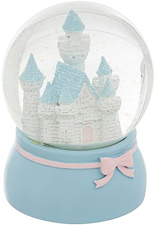 Atmosphera - Boule à Neige Château en résine et Verre D10cm Bleu