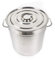 Begoniape Pentola per zuppa in acciaio inox, 35 litri, grande con fondo ispessito, fondo con scanalature antiscivolo, 35 cm x 36 cm, pentole alte, lucidatura fine, grande capacità, HG-2097