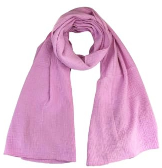 stylx Weichster Musselin Tuch Damen LANGER SCHAL Musselin Schal, Muslin Nursing Scarf 64 x 210 cm Musselin Tücher Damen, Musselintücher, Tuch Damen, Musselin Halstuch, Halstuch Damen