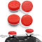 TEUVO Thumbsticks Grips, 4 Piezas Silicona Thumbsticks Grips Gorras para PS4 Controller & para PS5 Controller Joysticks a Mejorar Apuntar, controlar y Precisión, Rojo