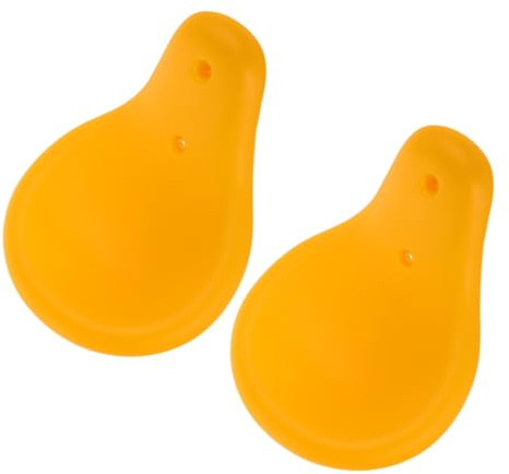 Vaguelly 2pcs Yellow Plastic Seesaw Replacement Seats with High Load Capacity and Excellent Cushioning for Boys and Girls and Adults, Suitable for Parks and Community Spaces Playground