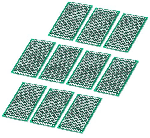 Ejoyous Scheda Prototipo Versatile, 4 X 6 Cm, Design a Doppio Lato per Saldatura Fai - -te Punto a Punto, con Facile Riferimento, Flusso Trattato per un Circuito Universale, Ottimo per la Costruzione