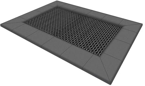 Sport-Thieme Bodentrampolin Adventure-Tramp Playground | DIN EN 1176 | Feuerverzinkter Rahmen | Robustes Sprungtuch | Für unbeaufsichtigte Spielplätze | Bis 100 cm Fallhöhe
