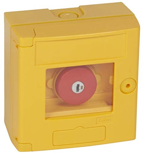 Legrand 038002 Coffret Bris de Glace Coup de Poing IP44, Montage en Saillie, Jaune