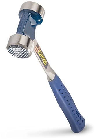 ESTWING Lineman's Hammer - 40 oz Electrical Utility Tool with Smooth/Milled Face & Shock Reduction Grip - E3-40LM