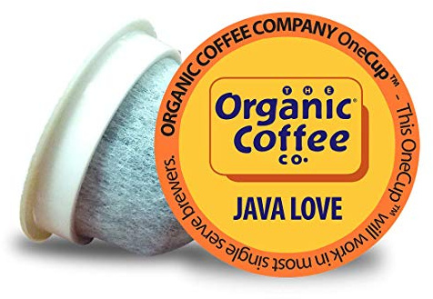 The Organic Coffee Co. Compostable Coffee Pods - Java Love (80 Ct) K Cup Compatible including Keurig 2.0, Medium Roast, USDA Organic