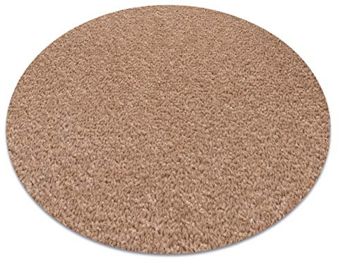 rugsx Teppich Eton für Wohnzimmer und Schlafzimmer Beige Rund 170 cm