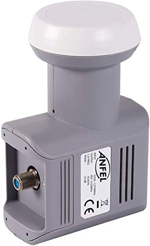 LNB dCSS+Quad SCR, LNB unicable per fino a 16 ricevitori, 4K ready, 3D ready, UHD ready, protezione dalle intemperie estraibile, compatibile SKyQ DCSS SCR 16UB PRO LNB