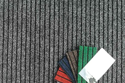 Riga - moquette agugliata su misura - Grigio 02-200x400cm