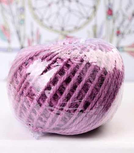 YJBEAPT 50M 1.5mm 3 Plis Corde De Ficelle Naturelle Corde De Ficelle De Jute pour Oeuvres d'art Bricolage Artisanat Cadeau Emballage Ficelle, Affichage d'image Cadeau Paquet-11