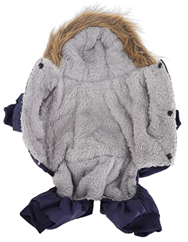 GLOGLOW Hunde-Winterjacke, SüßEr Haarschutz, Verdickte 4 Beine, Warme Welpen-WintermäNtel mit Kapuze FüR den Herbst FüR Kleine Hunde (S)