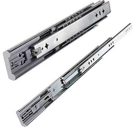 V3VOGUE Schwerlastauszügen 300 450 800mm Schienen, Küchen Schubladenauszüge Softclose Vollauszug, Tragkraft 100 Kg, 1 Paar Kugelführung Teleskopschienen Für Möbel Schubladen