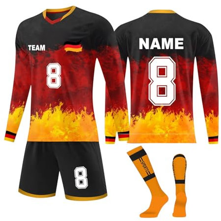 Generic Blitzangebote des Tages Schiedsrichter Set Fitness Fussball Fussball Trikot Pink Und Fußball - Sport Sport Trikot PSG Sportanzug Herren Fussball Em 2024(5-Orange,11 Jahre)
