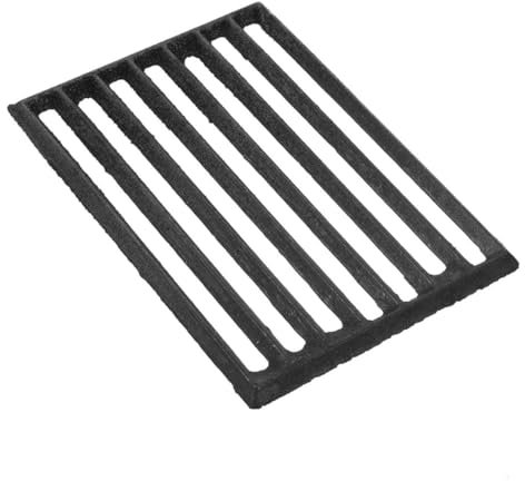 Milisten Hochtemperaturbeständiger Rechteckiger Feuerrost Aus Metall Dickes Eisen Grillrost Für Kamin Feuertonne Vielseitig Für Outdoor BBQ Camping Gartenfeier Geeignet