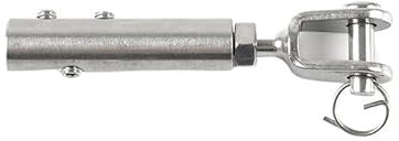 GFDSGRE Drahtseilklemme for 12 mm Kabelgeländer-Set, Drahtseil, Gabelbacken-Spannungsanschluss, Kippanker mit Sechskant-Madenschraube Seilklemme