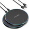 Wireless Charger, Wireless Charging Pad for iPhone 16/15/14/13/12/11 Pro/Pro Max/XS Max/XR/SE, Wireless Charging Mat Station for Samsung Galaxy S22/S21S20/S10/S9/Note10/9, AirPods 2/Pro, 2 PACK