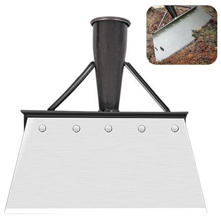 Multifunctional Garden Shovel - 23CM Manganese Steel for Weed, Moss and Snow Cleaning - Outdoor Tools (Handle Not Included)
