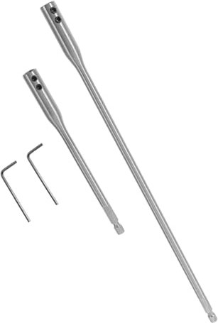 HYTROVE Rallonge De Foret à Bois Hexagonale En Acier Robuste 150mm Et 300mm, Ensemble De 4 Tiges D'extension, Compatible Outils Manuels Pour Travaux De Construction Et Mécaniciens