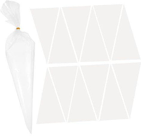 Operitacx 50pcs White Cement Sealer Bags Hdpe Large-capacity Applicator for Cement Masonry Grout Bags Suitable for Construction and Repointing Mortar Filling