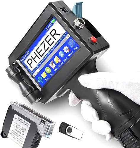 Imprimante à jet d'encre portable avec écran tactile pour code-barres, étiquette, texte, logo, impression de code QR, prend en charge plusieurs langues
