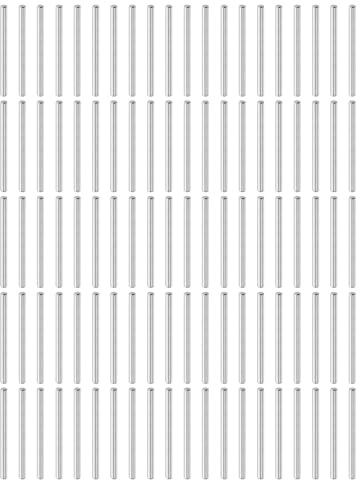 QUARKZMAN Zylinderstifte Rostfrei, 3mm x 40mm Dübelstifte 100 Stück | Spannstift, 304 Edelstahl Metallstifte, Silberton Passstift Bolzen Metall für DIY, Möbel, Bastelprojekte
