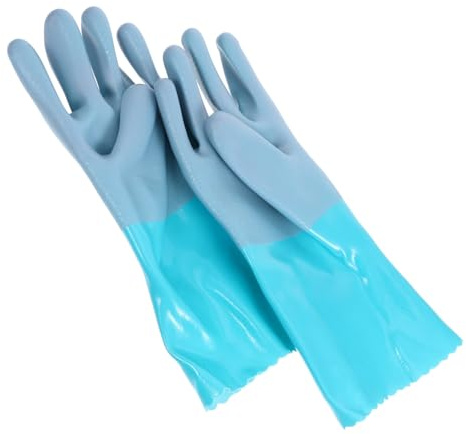 DECOMELODY Guantes Antideslizantes para Limpieza de Pescado Protección contra Pinchazos y Comodidad para Trabajo con Peces y Mariscos Guantes Resistentes de Goma para Mujer y Hombre