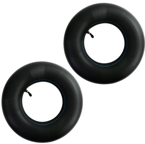 2 Pcs 3.50/4.00–6 Wheelbarrow Inner Tubes with Bent Valve, Inflatable inner tube Replacement for Barrow Hand Trucks Carts Trolley