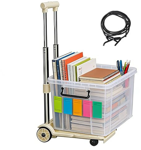 Handvagn 100 kg Kapacitet Portabla Hjul Transportvagn