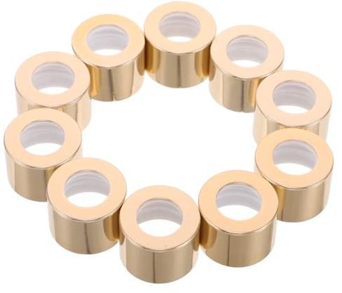 BESTOMZ Tapas de Difusor de Varillas 10 Piezas, Repuesto 24 Dientes, Color Dorado, Tapa para Botella de Fragancia, Sello Hermético Antievaporación, para Hogar, Oficina y Coche