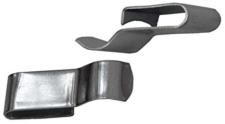 FKAnhängerteile 30er Set Kabelschellen / Chassis-Klemmen, Silber, 12 x 28 mm, für Kabel Ø 6-8 mm, verzinkt