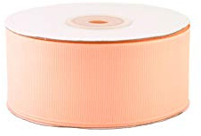 Creativery 25m Ripsband 38mm Schleifenband Deko Band Hochzeit Geschenkband Mattes Satinband Farbe apricot 714