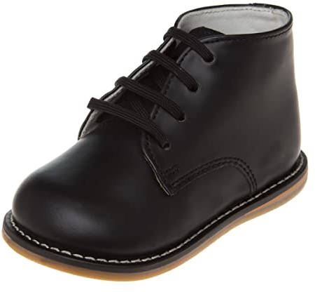 Josmo Logan Baby Walking Shoes – Comfortable, Non-Slippery Baby Shoes - First Walker Boots, Black (2 Medium, Infant)