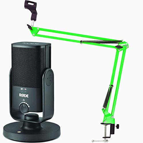 Rode NT-USB MINI USB-Podcast-Kondensatormikrofon + keepdrum NB35 GR Grün Mikrofonarm