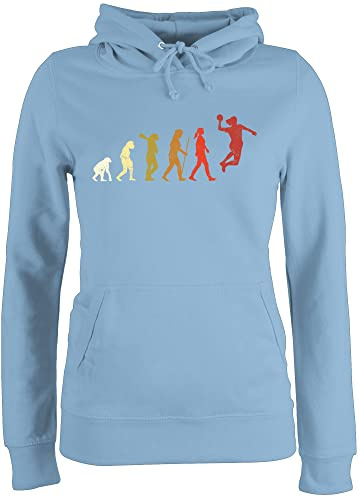 Shirtracer - Pullover Damen Hoodie Frauen - EM 2026 Trikot Ersatz - Handball Evolution Vintage