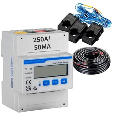 Avoltik Huawei Smart Power Sensor DTSU666-H 250A/50mA Electricity Meter Power Sensor Smart Meter Power Sensor for PV System