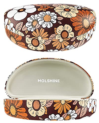 molshine Hartschalen-Sonnenbrillenetui, großes Brillenetui für Damen und Herren,übergroße Sonnenbrillen