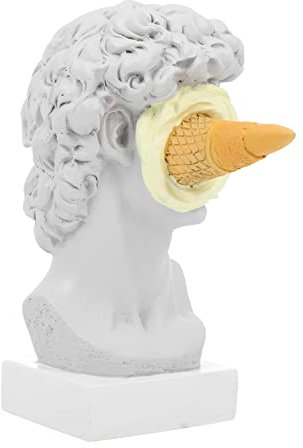 Alipis Harz Zerschlagen David Statue Statue Charakter Skulptur Für Home Künstlerische Look