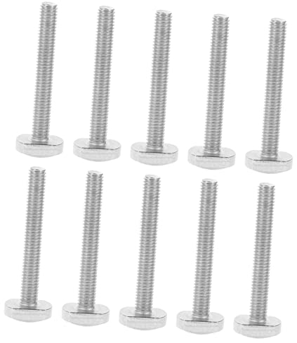 VILLFUL 10pcs Stainless Steel t Bolts M6x45 Sliding Drop-in t Slot Bolts Woodworking for Woodworking and