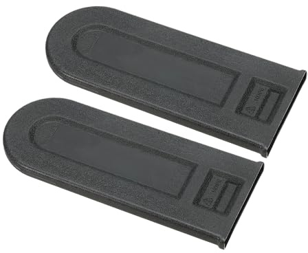 PATIKIL 2pz 8 Copertura Catena per Motosega Copertura Protettiva Nero | per Ricambi Accessori Motosega, per Barra Motosega, Plastica Durevole, Guardia Fodero