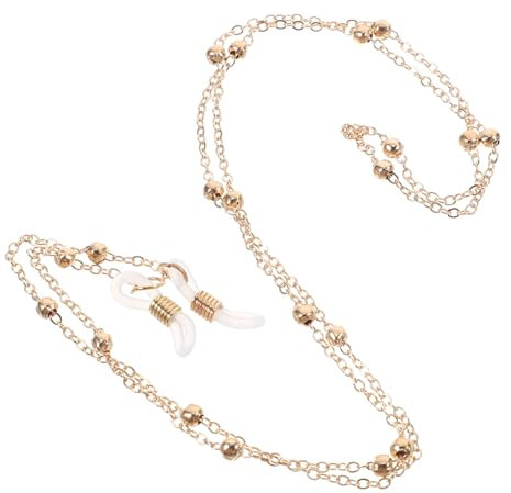 PACKOVE Brillenhalterband Für Damen Brillenkette Zum Aufhängen Am Hals Rutschfester Brillenhalter Herunterfallen Der Brille Zu Verhindern