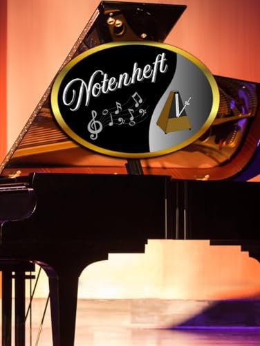 Notenbuch Keyboard Notenheft Klavier Musikunterricht Akkordeon Notenlinienheft Große Lineatur Klavierunterricht Anfänger Piano Orgelbuch DIN A4 ... Notensysteme Musiker Celesta A03A