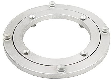 Base Girevole Tavolo Cuscinetto Cuscinetto Rotante Piatto Girevole Rotondo Liscio Rotante a 360 Gradi Utilizzato Giradischi Staffe Monitor TV Piastra Manutenzione Elettronica Base Supporto