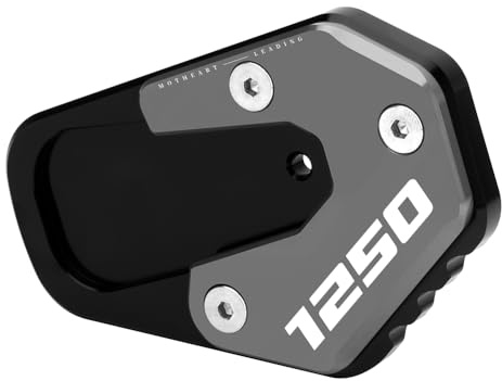 MotHeart Motorrad Seitenständer Erweiterung für R1250R 2019-2024 R1250RS 2019-2024 Motorradständer CNC-Seitenständer Kickständer Ständererweiterung Zubehör (Grau)