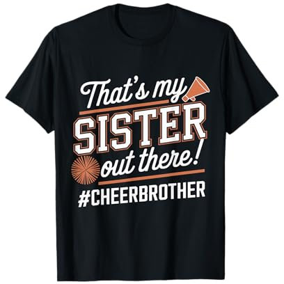 Proud Cheer Brother Cheerleading Brother Of A Cheerleader T-Shirt