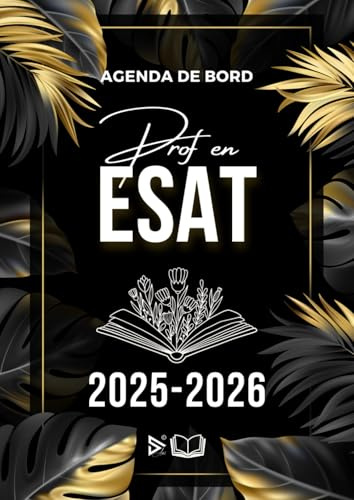 Agenda 2025-2026 Moniteur Éducateur ESAT: Organisateur planificateur Semainier et Mensuel | Cahier Journal | Cadeau Moniteur ESAT | A4