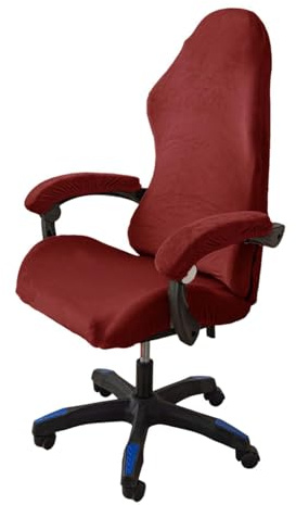 tintoke Rivestimento per Sedia da Gioco 4 pezzi,Copertura per Sedia da Gaming Braccioli Schienale della Sedia da Ufficio,Coprisedia da Gaming Elasticizzata,Adatto per sedie da gaming,usw (rojo)