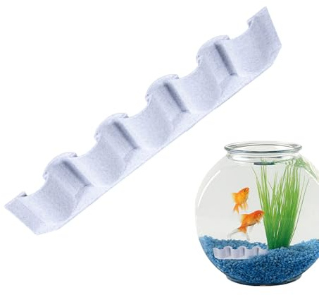Aquarium Substrate Divider - Fish Tank Decorative Board for Sand, Grass with Isolation Function, Substrate Fence for Landscaping Aquatic Plants, Plasticz White, Aquariums Accessories